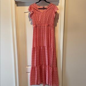 Women's Red Floral Dress